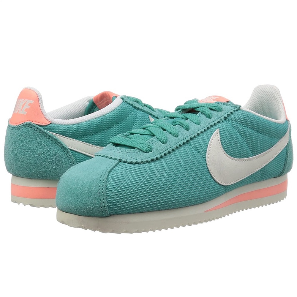 Nike Classic Cortez Running Sneakers Teal 7
